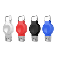 Chargeur sans fil magnétique portable, mini chargeur rapide pour montre connectée avec ports Type-C + USB