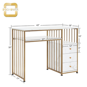 Structure robuste Rangement suffisant Conception concise Table de manucure Meubles de <span class=keywords><strong>salon</strong></span> de manucure largement utilisés pour le <span class=keywords><strong>salon</strong></span> <span class=keywords><strong>Ongles</strong></span> fournis - Product Image 3