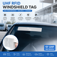 Étiquettes RFID UHF personnalisées pour pare-brise de voiture 96x22mm pour le suivi des véhicules et le stationnement intelligent