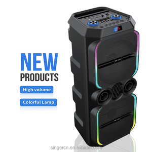 ABS-12202 chuyên nghiệp Stereo Loa siêu trầm không dây Mic karaoke loa Hifi không dây màu xanh-răng Xe đẩy Đảng DJ loa lớn - Product Image 2