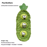 Eco-vriendelijke stijlvolle Pea Dog kauwspeeltje snuffelpluche molaarbal met slow food geluidseffecten verveling verlichting 160g fruit groente