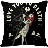 Housses de coussin personnalisées 45x45cm en tissu peau de pêche pour canapé, motifs Halloween, pour hôpital, maison, hôtel, avec design de personnage de dessin animé