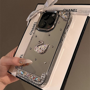 Ốp điện thoại <span class=keywords><strong>iPhone</strong></span> 17 Pro Max mạ điện sang trọng, đính đá lấp lánh hình thiên nga, phong cách Hàn Quốc dành cho nữ, tương thích với các dòng 15, 14, 16 - Product Image 5