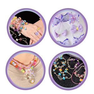 Giocattoli per Bambini Perline Colorate Arti e Mestieri Braccialetto di Perline in Plastica Fatto a Mano Gioielli Creativi Fai-da-Te per Bambini - Product Image 3