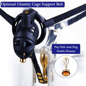 Dispositivo di Castità Maschile in Silicone AIERSHA Modello Lockink per Dominazione Sessuale - Product Image 4