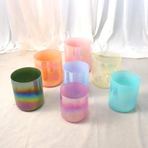 ZHQH Quartz Cristal Bol Chantant Ensemble Incroyable Son Gemme Couleur Chakra Son Guérison Musique Instruments Quartz <span class=keywords><strong>Creuset</strong></span> - Product Image 4