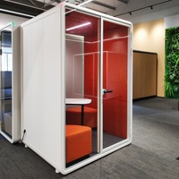 Cabine Acoustique Design Moderne pour Diffusion en Direct, Poste de Travail Silencieux, Cabine de Travail pour Bureau Ouvert, Salle Silencieuse, Cabine Téléphonique pour Réunions