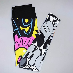 Mode femme 3D Imprimé Pantalons De Yoga Leggings Sport GYM Skinny Legging D'entraînement De Bande Dessinée Longue Taille Haute Pantalon Crayon - Product Image 6
