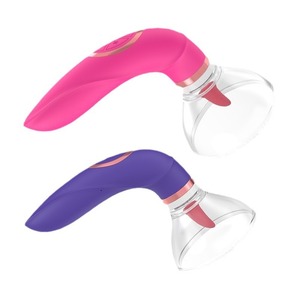 Vibrateur double tête Manshi Electronics, alimenté par USB, langue douce, léchage, ABS, silicone, contrôle manuel, jouet sexuel pour adultes - Product Image 3