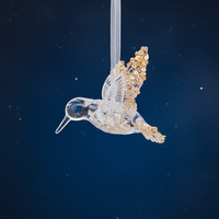 Elegante Funkelnde Glas-Weihnachtsanhänger Stern Kolibri Ballerina Christbaum Heim Feiertagsparty Deko Hochwertig