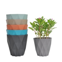 Pots de plantation en plastique, pot de fleurs en plastique pour jardin d'intérieur, bureau, vente en gros, usine