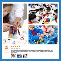 Kit de Ciencia para Niños: Experimentos de Física, Juguete Educativo de Plástico, Coche de Conversión de Energía Eléctrica con Manivela, Juguetes DIY