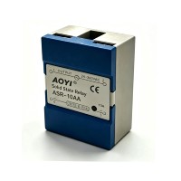 ASR-10AA Relay Solid State Fase Tunggal 10A AC-AC 80-250VAC Kontrol 24-380VAC Pemicu Zero-cross SSR untuk Pengontrol Suhu