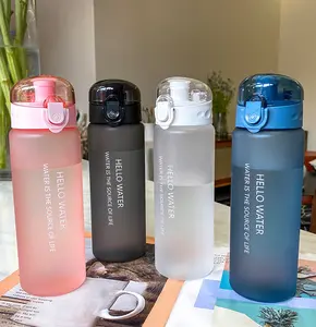 Motivierende Wasser flasche mit Strohhalm BPA Free & Leak proof Frosted Portable Wieder verwendbare Fitness Sport 780ML Wasser flasche