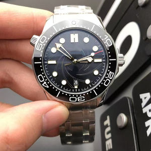 Montre de plongée mécanique pour homme série 00, 42 mm, lunette en céramique noire, mouvement automatique 8900, boîtier en acier inoxydable brossé, VS Factory - Product Image 2