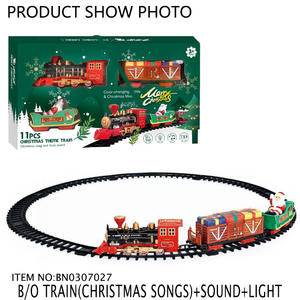 Juego de <span class=keywords><strong>Tren</strong></span> de Juguete con Rieles, Funciona con Pilas, con Sonidos, Canción Navideña y Luz - Product Image 6