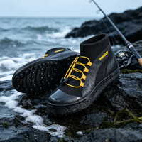 Chaussures de pêche en néoprène 5 mm à semelle à pointes, bottes de plongée antidérapantes en caoutchouc vulcanisé pour la plongée sous-marine, la plongée avec tuba et la pêche en rivière