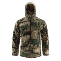 Veste polaire de chasse camouflage FG, vêtements de camouflage pour chasseur, veste tactique sportive à capuche, polaire chaude, camouflage d'extérieur, hiver