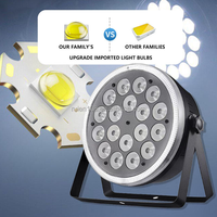 Projecteur LED PAR Can Light RUIEN 18PCS RGBW 4-en-1 plat et fin DMX512