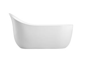 Baignoire autoportante ovale extra-large en acrylique blanc, certifiée CUPC, écologique, élégante, avec plusieurs options de couleurs, 67 pouces - Product Image 3