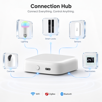 Passerelle WiFi ZigBee3.0 SIXWGH Tuya Smart Life, Hub BLE, contrôle par application, appareils intelligents à distance, compatible avec Alexa et Google.