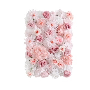 Panneau mural en <span class=keywords><strong>fleurs</strong></span> artificielles 3D fait à la main, décorations <span class=keywords><strong>de</strong></span> maison pour le Nouvel An, Noël, mariage, vente chaude, <span class=keywords><strong>fond</strong></span> photo - Product Image 1