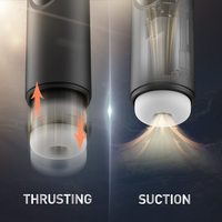 Nouveaux masturbateurs masculins de poussée 3 en 1 d'origine avec 4 succion poussée 10 Vibrations électrique poche chatte mâle Stroker jouet
