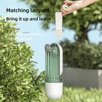 Bouteille d'eau portable pour animaux de compagnie avec distributeur 380ML Tasse de voyage pour animaux de compagnie Distributeur d'eau pour chien et chat Conception pliable à deux mains Boisson en plein air