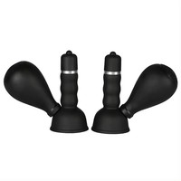 2 Stück Sex-Klitoris-Stimulator Vibrator Nippel-Sauger Brustvergrößerung Bürste Klitoris-Vibrator Weiblicher Masturbator Sexualprodukte für Erwachsene