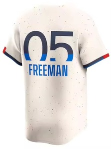 Maillots de baseball et de softball unisexes personnalisés à séchage rapide, col en V, imprimés par transfert thermique, écussons d'équipe, logo personnalisé, 100 % polyester - Product Image 4