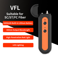 HY-55 Penguji Kabel Serat Optik VFL 10KM 650nm Pencari Kesalahan Visual Pena Serat Laser Adaptor Universal 2.5Mm