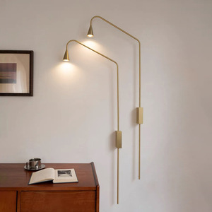 Design moderno semplice camera <span class=keywords><strong>da</strong></span> letto lampada <span class=keywords><strong>a</strong></span> LED <span class=keywords><strong>da</strong></span> <span class=keywords><strong>parete</strong></span> con <span class=keywords><strong>braccio</strong></span> lungo regolabile per la lettura del comodino nelle camere d'albergo - Product Image 2