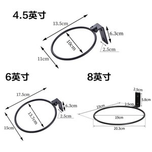 Ganchos <span class=keywords><strong>de</strong></span> Metal para maceta, colgadores, soporte <span class=keywords><strong>de</strong></span> pared para el hogar, jardín, patio, pared, maceta, anillo, colgador <span class=keywords><strong>de</strong></span> plantas, soporte para maceta, anillo - Product Image 5