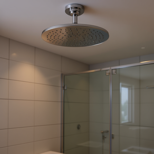 Elite Overhead Shower Head 8 Inches Stainless Steel Rain Spray Bathroom Minimalist Design - Product Image 2