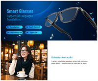 Lunettes Intelligentes Photochromiques SHR 2026 avec Assistant IA, Étanchéité IP68, Chargement Magnétique, Monture en Titane, Batterie 140 mAh, Multifonction