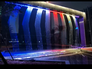 Trung tâm mua sắm trong nhà 2 vòng đồ họa Kỹ thuật số nước Rèm đài phun nước - Product Image 3