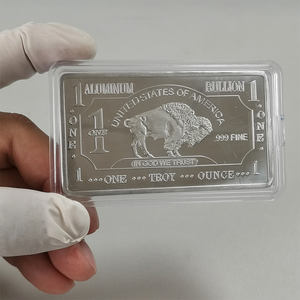 Aluminium-Handwerk 1 Unze 999 Feines Aluminium Buffalo Bullion Barren Mit Kunststoff-Verpackung B62B - Product Image 2