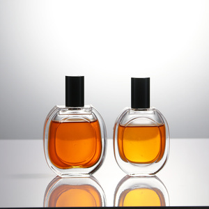 Porta la classica bottiglia di profumo trasparente di lusso di lusso bianco grigio 30ml da 50ml da 100ml con pompa e tappo di bottiglia - Product Image 5