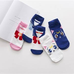 थोक शरद ऋतु कॉमिक कपास 100% मोजे मज़ेदार कस्टम महिला पुरुषों कैलेंडर कार्टून कम नाव फैशन कुत्ते टखने के मोजे - Product Image 3