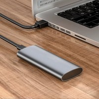 Enclosure SSD M.2 NVMe SATA Protokol Ganda dengan Kontroler RTL9210B, Kabel 10Gbps Tipe-A ke Tipe-C, Kotak Hard Disk M.2