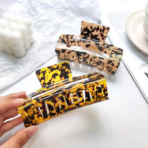 Yeni varış 13cm boy plastik saç pençe klipsleri çevre dostu büyük saç pençe klipsleri kalın saç için - Product Image 4