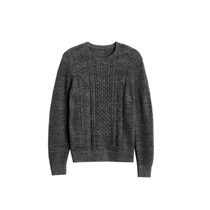 Suéter Cárdigan de Punto de Cuello Redondo a Cuadros de Alta Calidad, 100% Algodón, para Hombre, Corte Holgado, Invierno, Bangladesh - Product Image 6