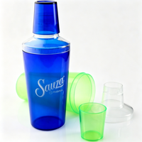 Shaker à cocktails en plastique Halloween 20 oz, couleur personnalisée, logo imprimé, réutilisable, pour bar et fêtes