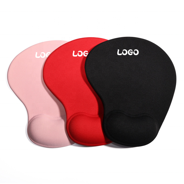 X919 Hot Sale Custom Ergonomic Pu Silicone Gel Mousepad With Wrist Rest Cute Cartoon Design Fabric Mouse Pad With Wrist Support