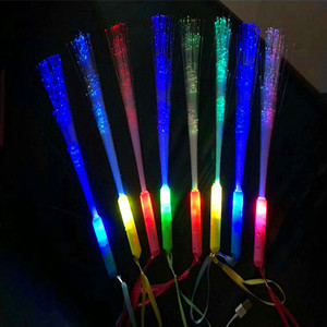 Bâton lumineux à fibres optiques LED clignotant, multicolore, <span class=keywords><strong>jouet</strong></span> lumineux pour Noël, concerts, fêtes et cadeaux - Product Image 4