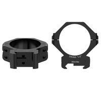 WESTHUNTER WTDK-34 Anneaux de montage pour lunette de 1 pouce à profil bas, supports de lunette durables, base de 20 mm de haute qualité pour la chasse en extérieur et la visée optique