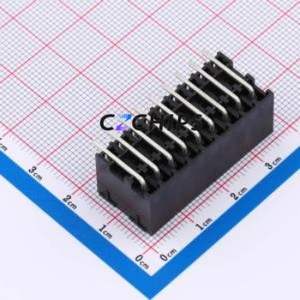 DB2ERHB-3.81-2*9P-BK Plug-in Terminal Block Bent Lead Through Hole,P=3.81mm Board-to-Board / Socket - Closed 2x9P 3.81mm Black - Product Image 2