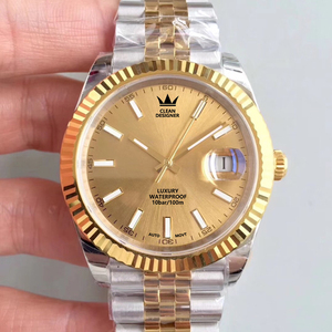 Montres mécaniques 2 tons de designer de luxe de haute qualité pour hommes, mouvement automatique 3235, verre saphir, affichage du calendrier - Product Image 6