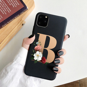 เคสซิลิโคน TPU พิมพ์ลายดอกไม้ตัวอักษรกำหนดได้เองสำหรับ <span class=keywords><strong>iPhone</strong></span> 11, 12, 13, 14, 15 Pro Max ดีไซน์1000 - Product Image 3