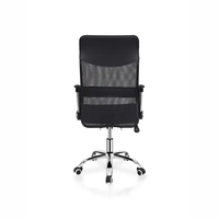 Appuie-tête à dossier haut Meilleur prix Chaise ergonomique réglable en hauteur Chaises de bureau en tissu maillé noir